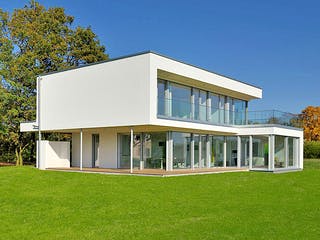 Fertighaus KUBOS 1.2520 von KAMPA Schlüsselfertig ab 1288039€, Cubushaus Außenansicht 2