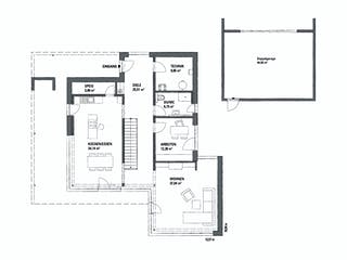 Fertighaus KUBOS 1.2520 von KAMPA Schlüsselfertig ab 1288039€, Cubushaus Grundriss 1