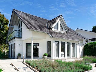 Fertighaus MAGOS - MH Mannheim von KAMPA Schlüsselfertig ab 774981€, Satteldach-Klassiker Außenansicht 1