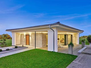 Fertighaus CLARON 1.1090 von KAMPA, Bungalow Außenansicht 1