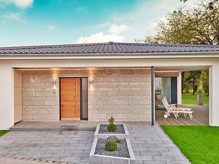 Fertighaus CLARON 1.1090 von KAMPA, Bungalow Außenansicht 3