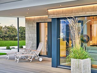 Fertighaus CLARON 1.1090 von KAMPA, Bungalow Außenansicht 4