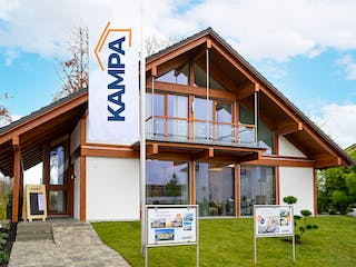 Fertighaus MAGOS 3.1840 von KAMPA Schlüsselfertig ab 717152€, Satteldach-Klassiker Außenansicht 2