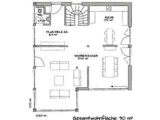 Fertighaus MAGOS 3.1840 von KAMPA Schlüsselfertig ab 717152€, Satteldach-Klassiker Grundriss 1