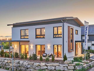 Fertighaus LANOS 5.1620 von KAMPA Schlüsselfertig ab 801251€, Satteldach-Klassiker Außenansicht 3