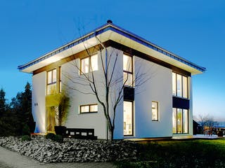 Fertighaus SETROS 1.1621 von KAMPA Schlüsselfertig ab 571584€, Stadtvilla Außenansicht 1