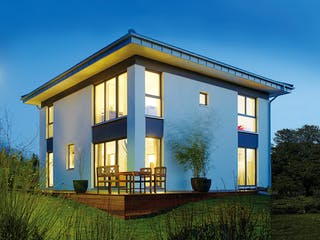 Fertighaus SETROS 1.1621 von KAMPA Schlüsselfertig ab 571584€, Stadtvilla Außenansicht 2