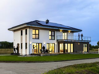 Fertighaus SETROS 3.2140 von KAMPA Schlüsselfertig ab 747880€, Stadtvilla Außenansicht 1