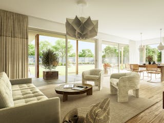 Fertighaus Signature C138 von KAMPA Schlüsselfertig ab 622444€, Bungalow Innenansicht 1