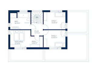Fertighaus Signature K162 von KAMPA Schlüsselfertig ab 621134€, Cubushaus Grundriss 2
