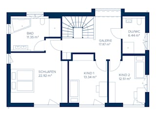 Fertighaus Signature L170 von KAMPA Schlüsselfertig ab 606152€, Stadtvilla Grundriss 2