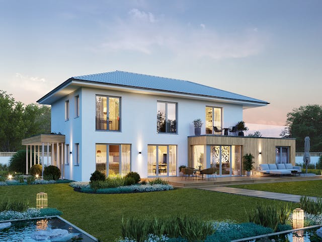 Fertighaus Signature S257 von KAMPA Schlüsselfertig ab 784427€, Stadtvilla Außenansicht 1 Fertighaus Signature S257 von KAMPA Schlüsselfertig ab 784427€, Stadtvilla Außenansicht 1