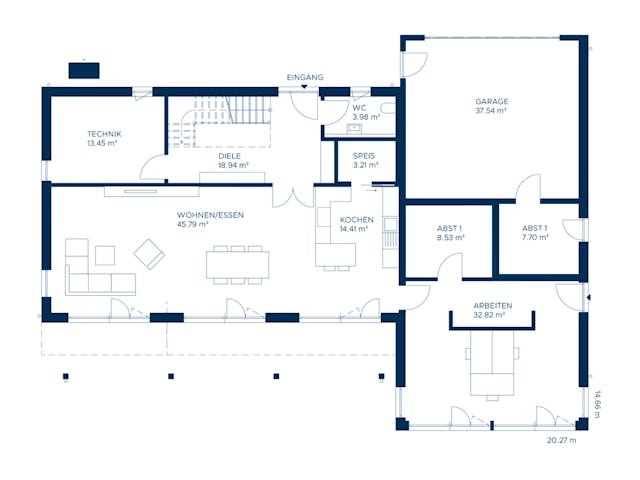 Fertighaus Signature S299 von KAMPA Schlüsselfertig ab 893671€, Stadtvilla Grundriss 1 Fertighaus Signature S299 von KAMPA Schlüsselfertig ab 893671€, Stadtvilla Grundriss 1