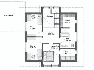Fertighaus TRITOS 1.1730 von KAMPA Schlüsselfertig ab 636199€, Satteldach-Klassiker Grundriss 2