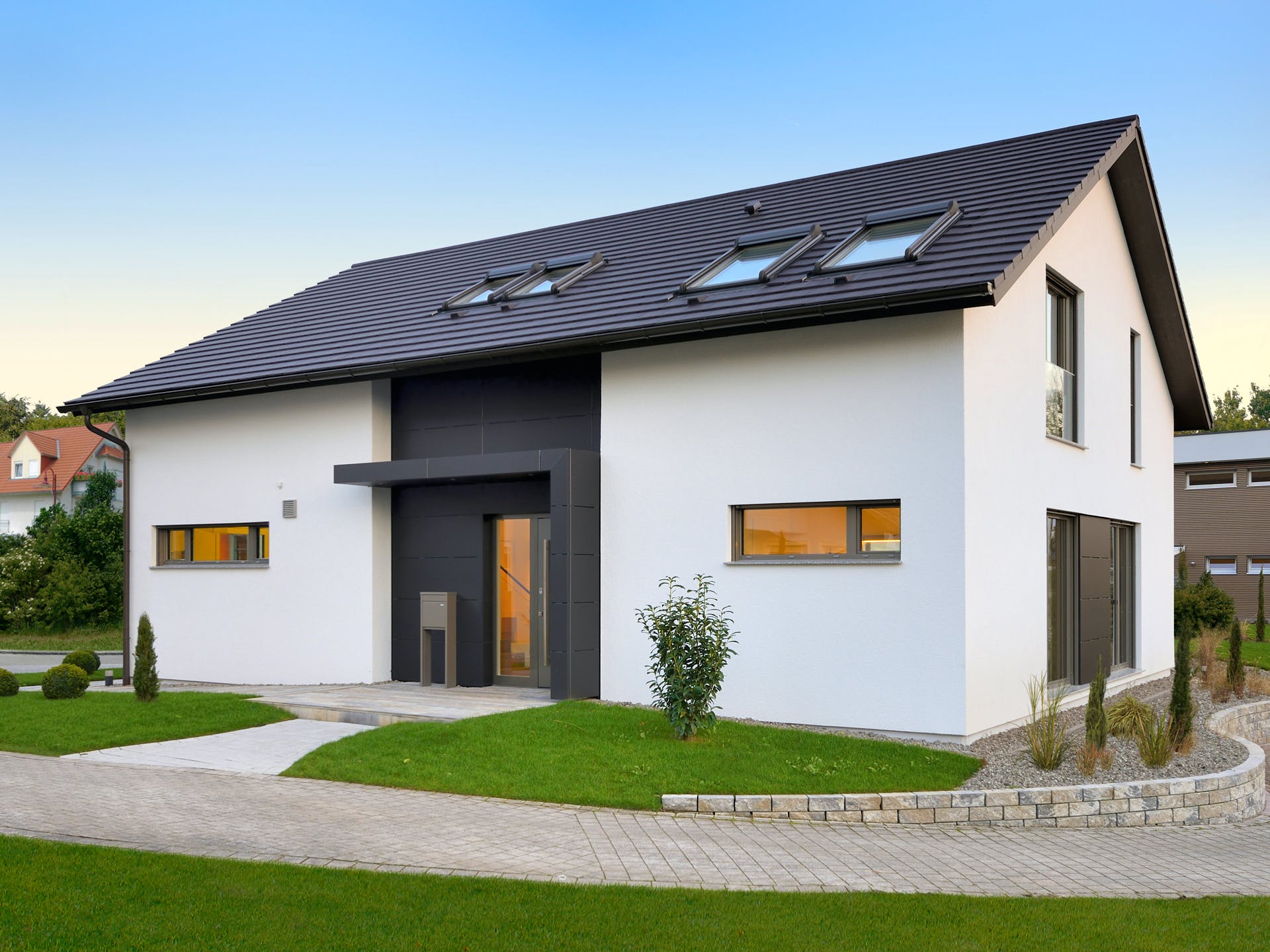 Fertighaus Haus Bad Vilbel von Keitel-Haus Schlüsselfertig ab 434700€, Satteldach-Klassiker Außenansicht 2