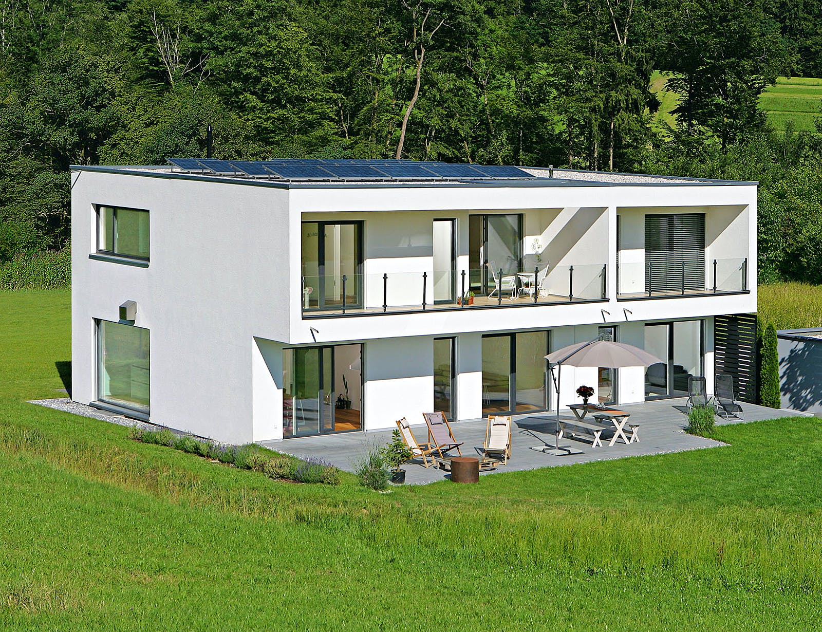 Fertighaus Haus Ehrenbach von Keitel-Haus Schlüsselfertig ab 517600€, Cubushaus Außenansicht 2