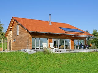 Fertighaus Haus Lengwil von Keitel-Haus Schlüsselfertig ab 394078€, Satteldach-Klassiker Außenansicht 1