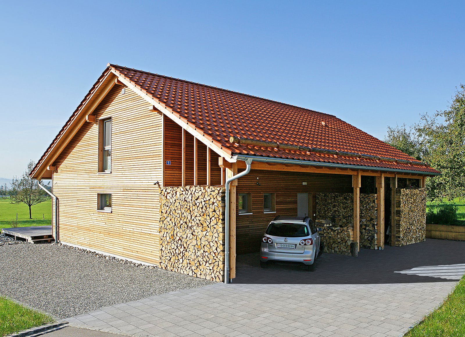 Fertighaus Haus Lengwil von Keitel-Haus Schlüsselfertig ab 314500€, Satteldach-Klassiker Außenansicht 2