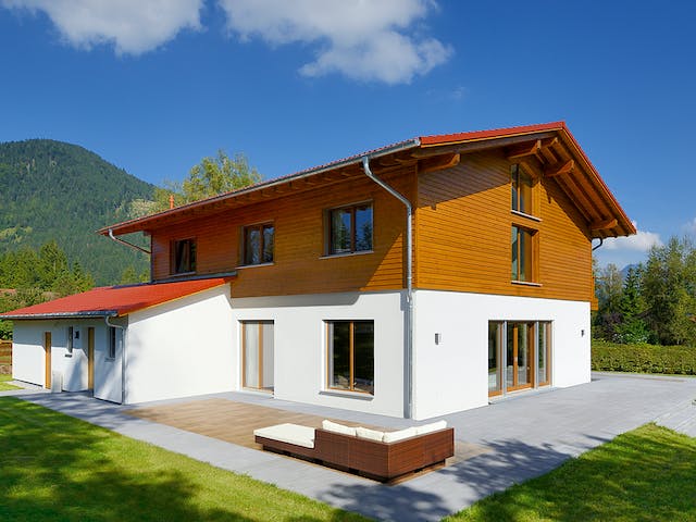 Fertighaus Haus Miesbach von Keitel-Haus Schlüsselfertig ab 518260€, Satteldach-Klassiker Außenansicht 1