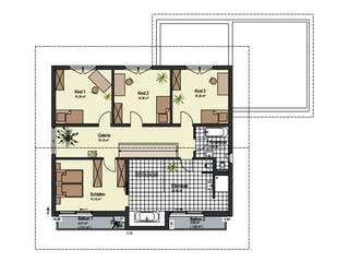 Fertighaus Haus Miesbach von Keitel-Haus Schlüsselfertig ab 649396€, Satteldach-Klassiker Grundriss 2