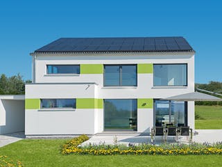 Fertighaus Haus Remstal von Keitel-Haus Schlüsselfertig ab 387673€, Satteldach-Klassiker Außenansicht 3