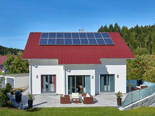 Fertighaus Haus Schwalbenweg von Keitel-Haus Schlüsselfertig ab 394500€, Satteldach-Klassiker Außenansicht 2