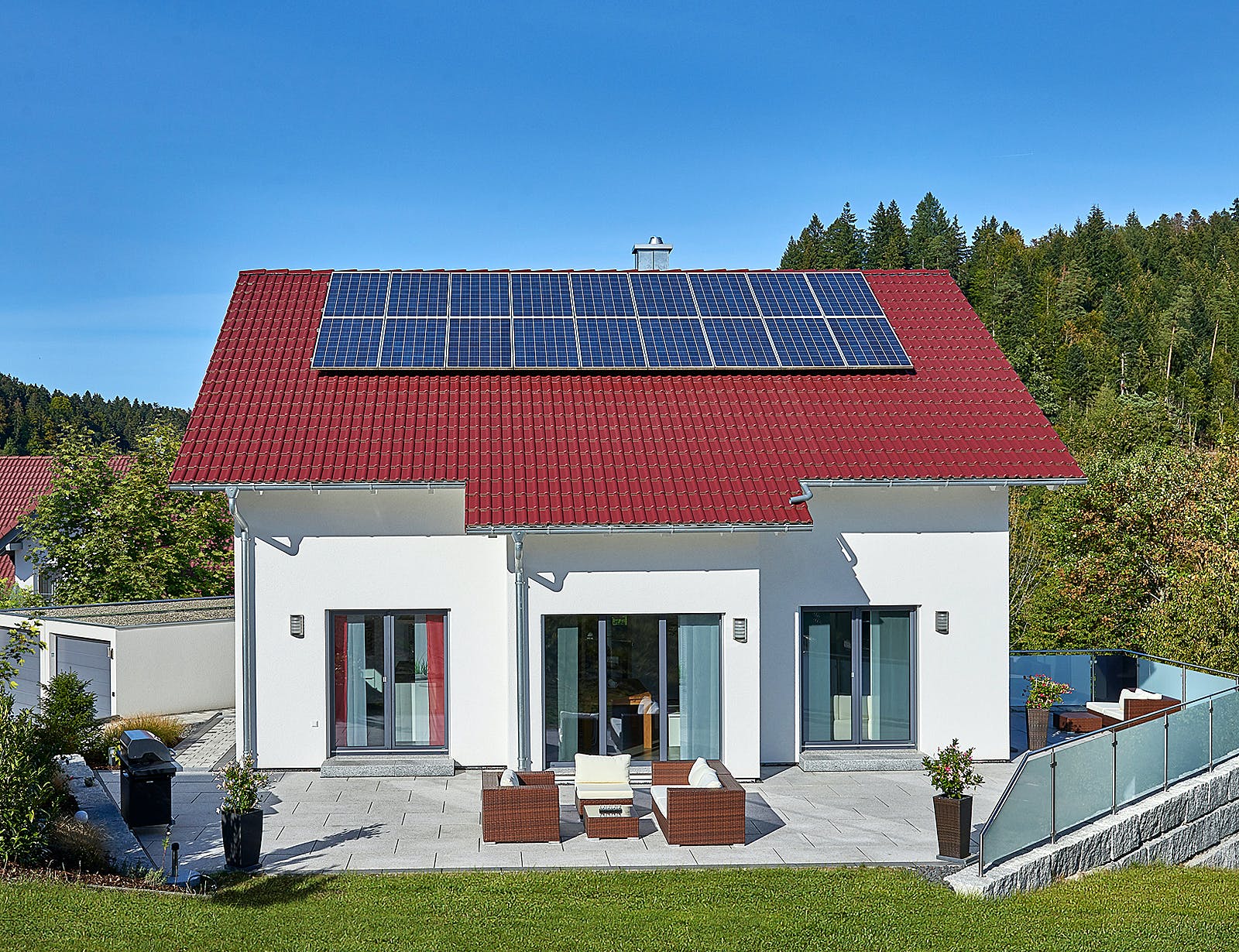Fertighaus Haus Schwalbenweg von Keitel-Haus Schlüsselfertig ab 314850€, Satteldach-Klassiker Außenansicht 2