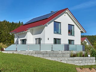 Fertighaus Haus Schwalbenweg von Keitel-Haus Schlüsselfertig ab 394500€, Satteldach-Klassiker Außenansicht 3