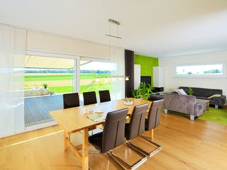 Fertighaus Haus Sonnenfeld von Keitel-Haus Schlüsselfertig ab 460364€, Pultdachhaus Innenansicht 1