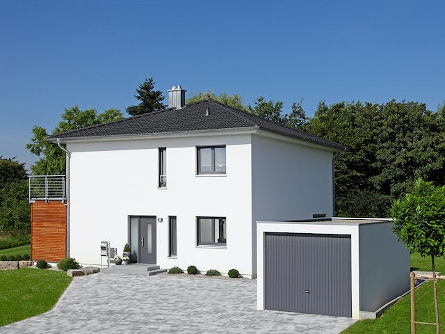 Fertighaus Stadthaus 150 von Keitel-Haus Schlüsselfertig ab 414251€, Stadtvilla Außenansicht 3