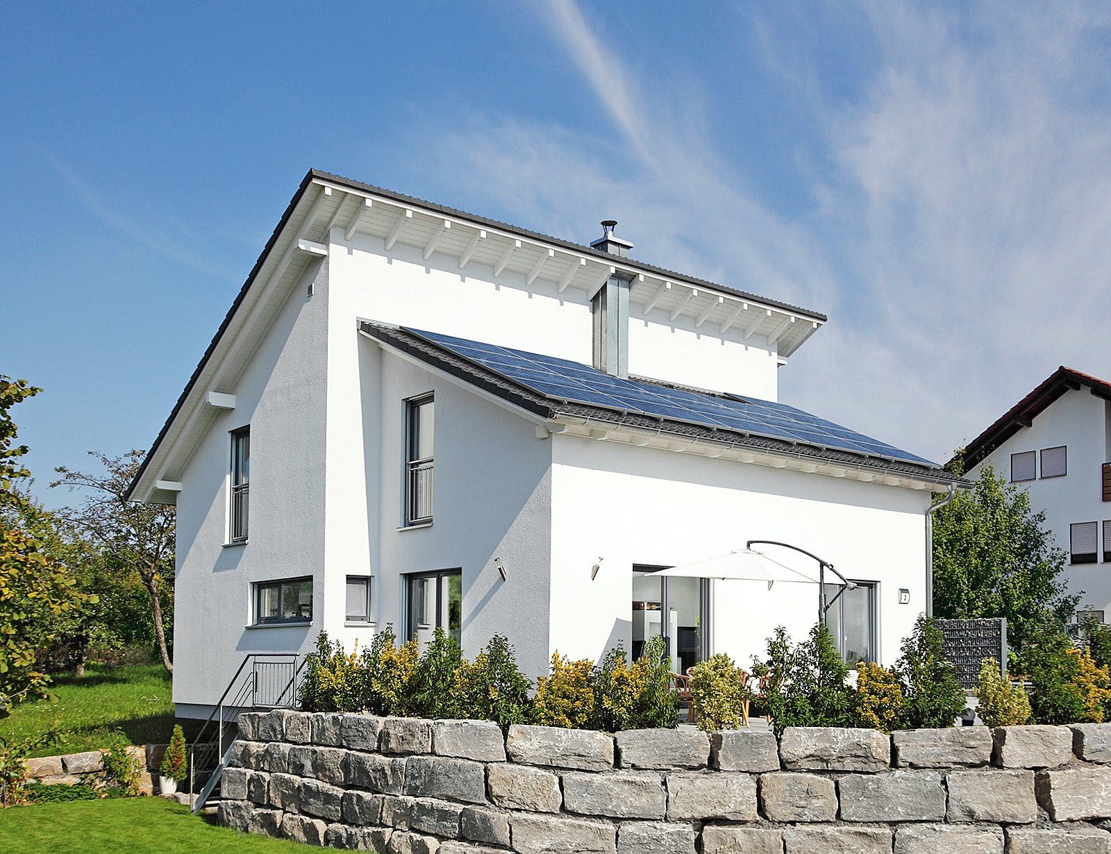 Fertighaus Haus Stromberg von Keitel-Haus Schlüsselfertig ab 301900€, Pultdachhaus Außenansicht 2
