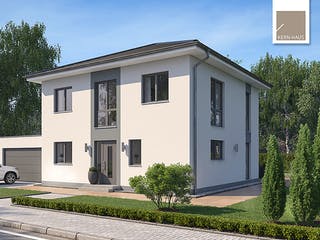 Massivhaus Stadtvilla Certo von Kern-Haus Schlüsselfertig ab 429900€, Stadtvilla Außenansicht 1