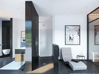 Massivhaus Bauhaus Cono von Kern-Haus Schlüsselfertig ab 635900€, Cubushaus Innenansicht 2