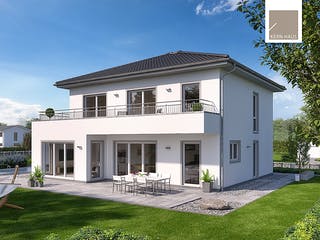 Massivhaus Stadtvilla Gredo von Kern-Haus Schlüsselfertig ab 529900€, Stadtvilla Außenansicht 1