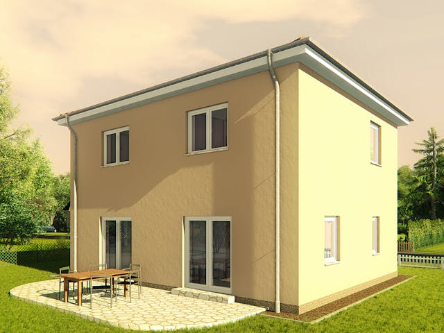 Massivhaus Stadtvilla Grosseto 2 von KLINKER HAUS Schlüsselfertig ab 305100€, Stadtvilla Außenansicht 1 Massivhaus Stadtvilla Grosseto 2 von KLINKER HAUS Schlüsselfertig ab 305100€, Stadtvilla Außenansicht 1