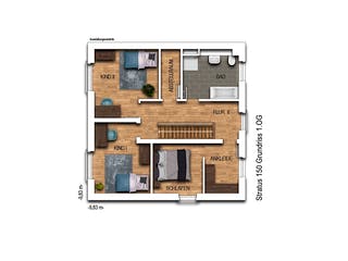 Massivhaus URBAN 2150 von KONZEPTHAUS Schlüsselfertig ab 362600€, Cubushaus Grundriss 2