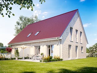Massivhaus ZWEIFAMILIENHAUS 2881 von KONZEPTHAUS Schlüsselfertig ab 465200€, Satteldach-Klassiker Außenansicht 1 Massivhaus ZWEIFAMILIENHAUS 2881 von KONZEPTHAUS Schlüsselfertig ab 465200€, Satteldach-Klassiker Außenansicht 1