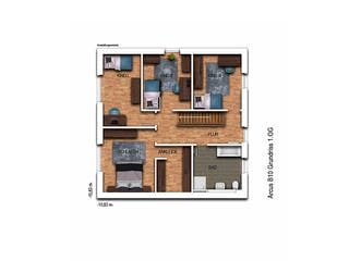 Massivhaus ELEGANZ 2B10 von KONZEPTHAUS Schlüsselfertig ab 374300€, Stadtvilla Grundriss 2
