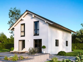 Massivhaus VARIANT 2340 von KONZEPTHAUS Schlüsselfertig ab 342100€, Satteldach-Klassiker Außenansicht 1