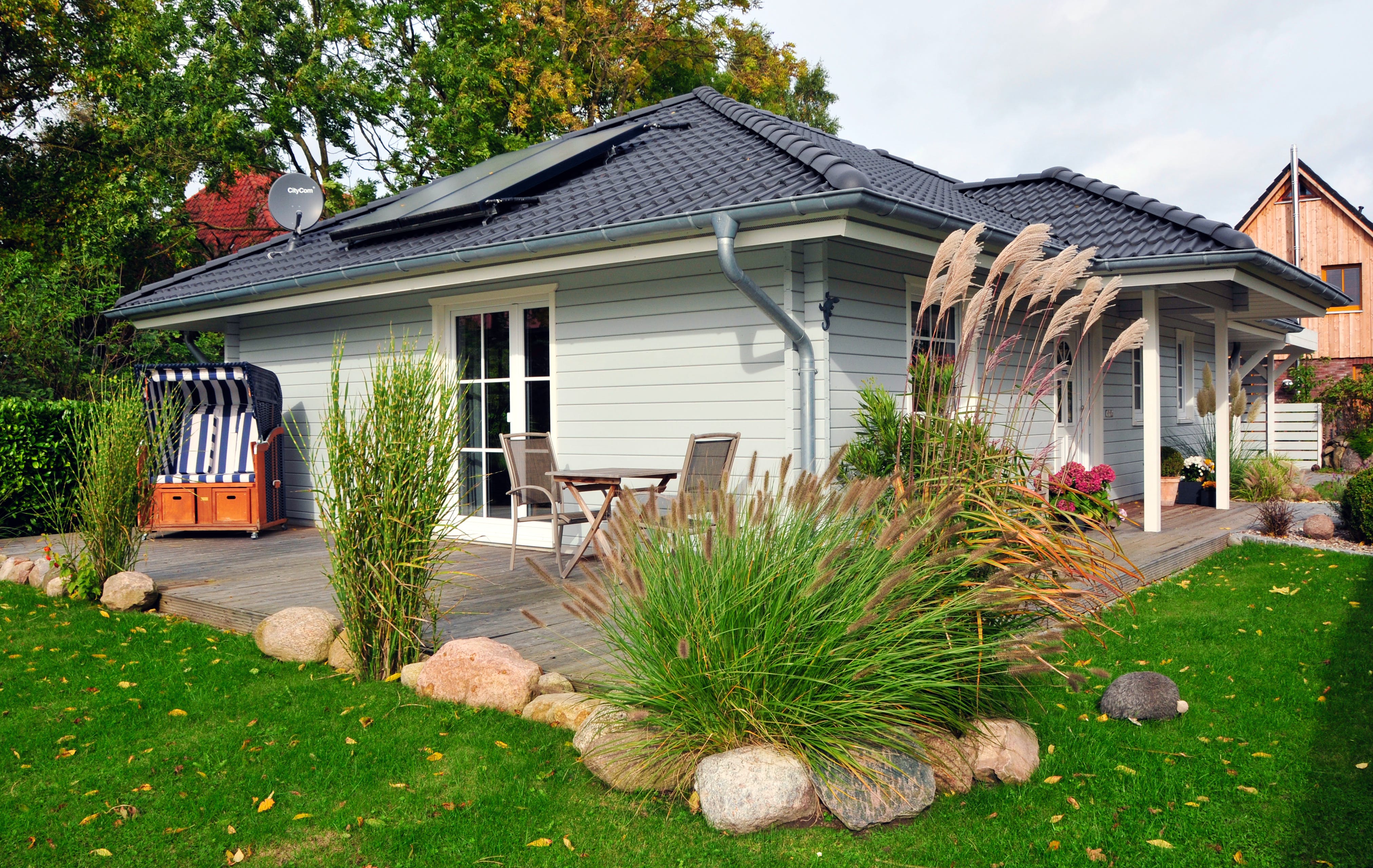 Blockhaus Korsör von Fjorborg Häuser Ausbauhaus ab 134785€, Blockhaus Außenansicht 1
