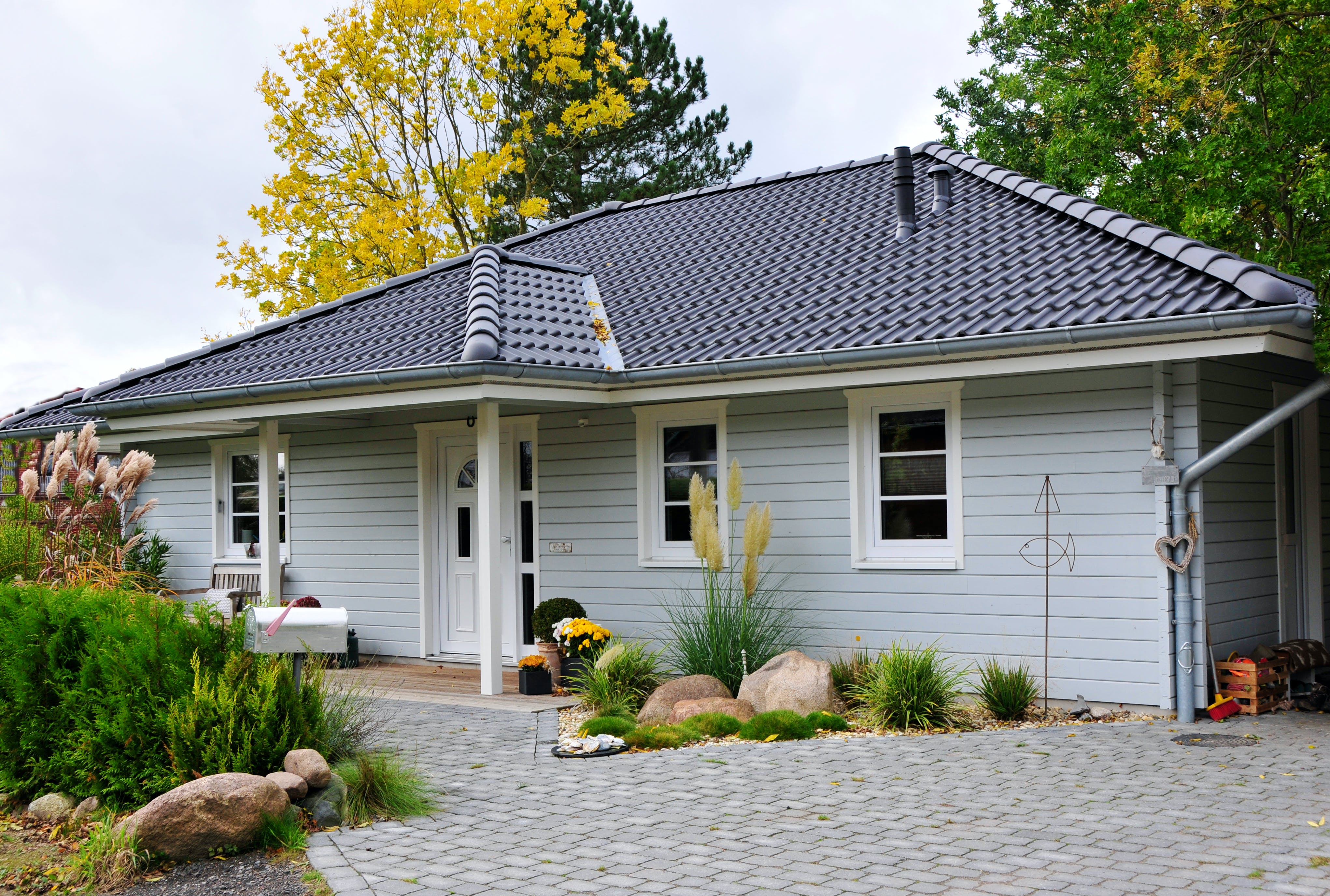 Blockhaus Korsör von Fjorborg Häuser Ausbauhaus ab 134785€, Blockhaus Außenansicht 2