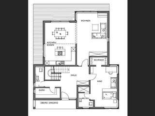 Fertighaus Kubistische Villa von Meisterstück-HAUS, Pultdachhaus Grundriss 2
