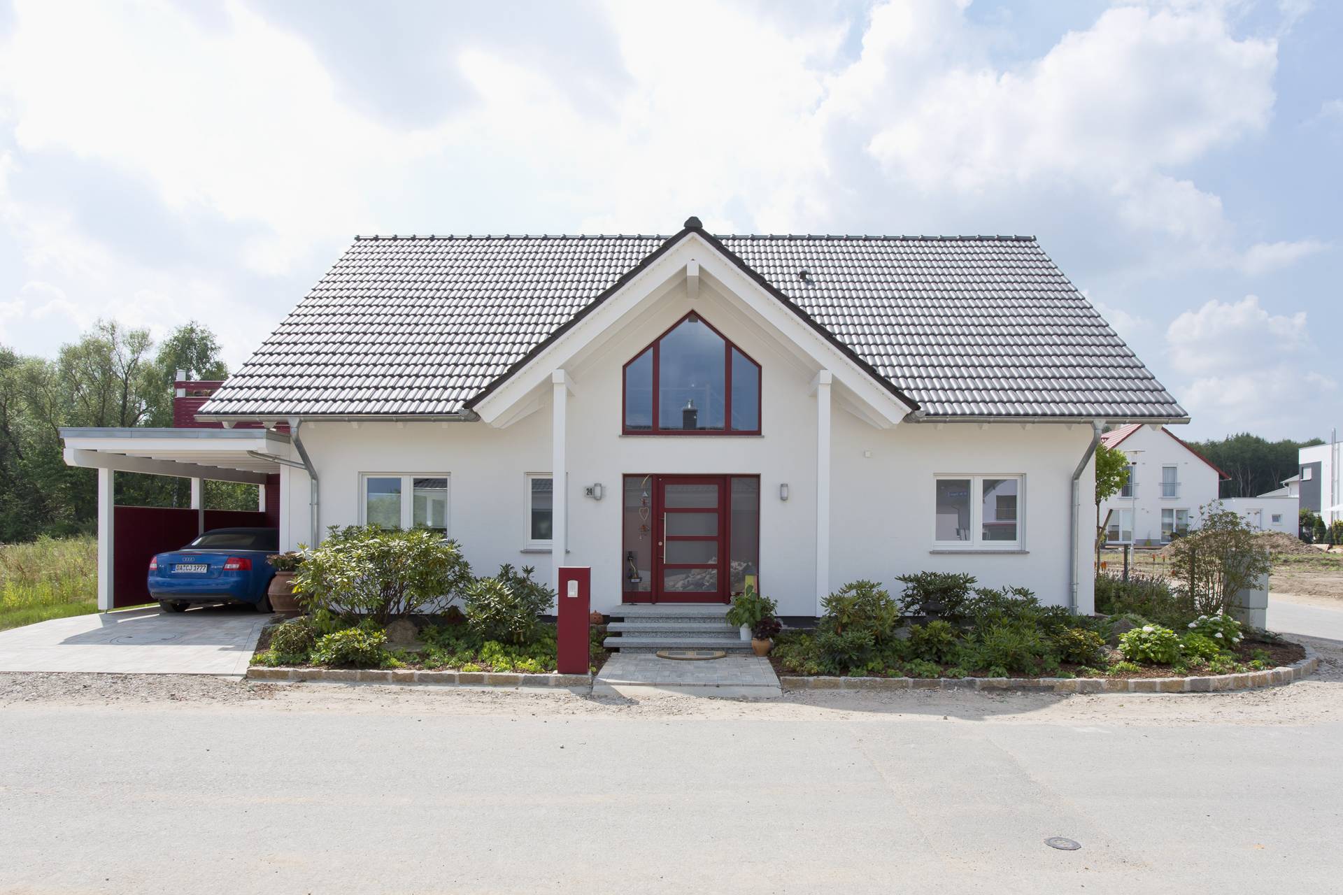 Fertighaus Brilo von FINGERHUT-HAUS Schlüsselfertig ab 620853€, Satteldach-Klassiker Außenansicht 2