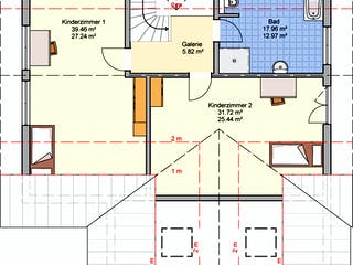 Fertighaus Brilo von Fingerhut Haus Schlüsselfertig ab 625471€, Satteldach-Klassiker Grundriss 2