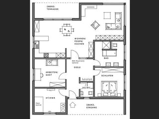 Fertighaus La Cabana von Meisterstück-HAUS, Bungalow Grundriss 1