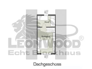 Blockhaus Finny von LéonWood® Holz-Blockhaus Bausatzhaus ab 68771€, Blockhaus Grundriss 2