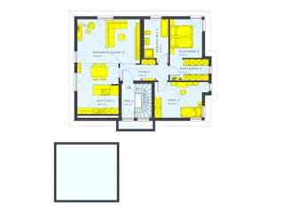 Fertighaus SOLUTION 204 V9 L von Living Fertighaus Schlüsselfertig ab 525588€, Cubushaus Grundriss 2
