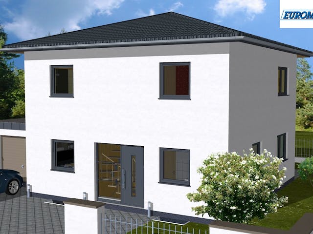 Massivhaus Lifestyle 135 ZD von EUROMAC 2 S.A.S. Bausatzhaus ab 36870€, Stadtvilla Außenansicht 2