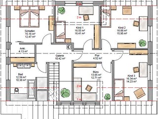 Fertighaus Lifestyle 219 - inkl. überbauter Garage von Suckfüll Energiesparhaus Schlüsselfertig ab 534094€, Grundriss 2