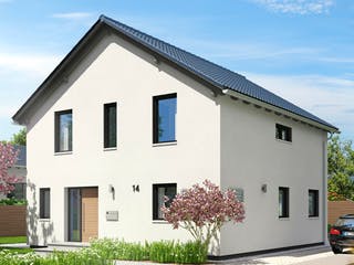 Fertighaus London von Fingerhut Haus Schlüsselfertig ab 405086€, Satteldach-Klassiker Außenansicht 2